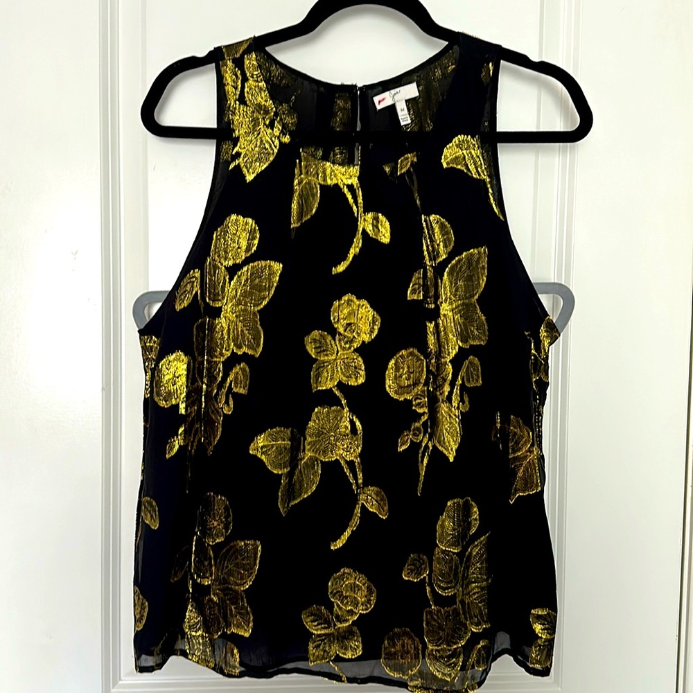 Black & gold Joie top